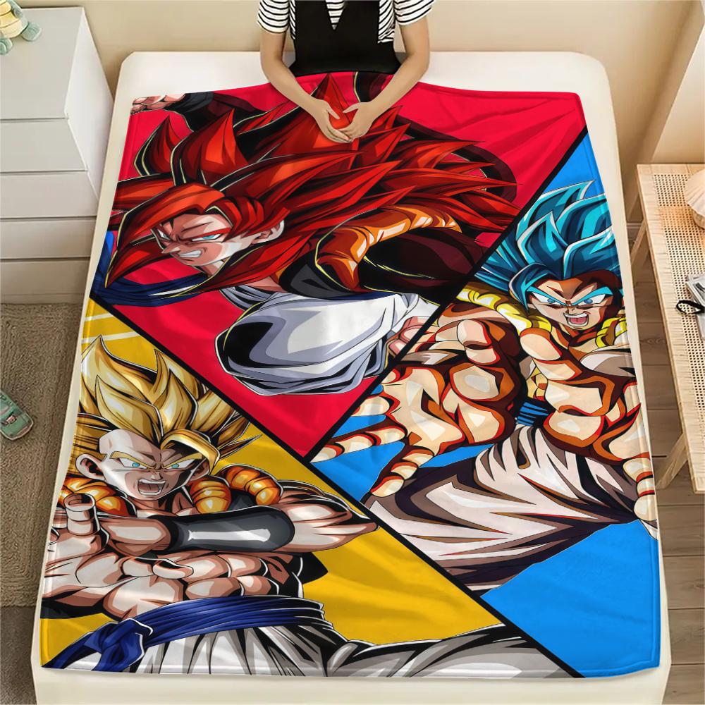 

Son Goku Print Flannel Blanket, Suitable for Bedrooms, Sofas, Beds, Chairs, Picnics, Travel, Warm Soft -HE16 75x90cm