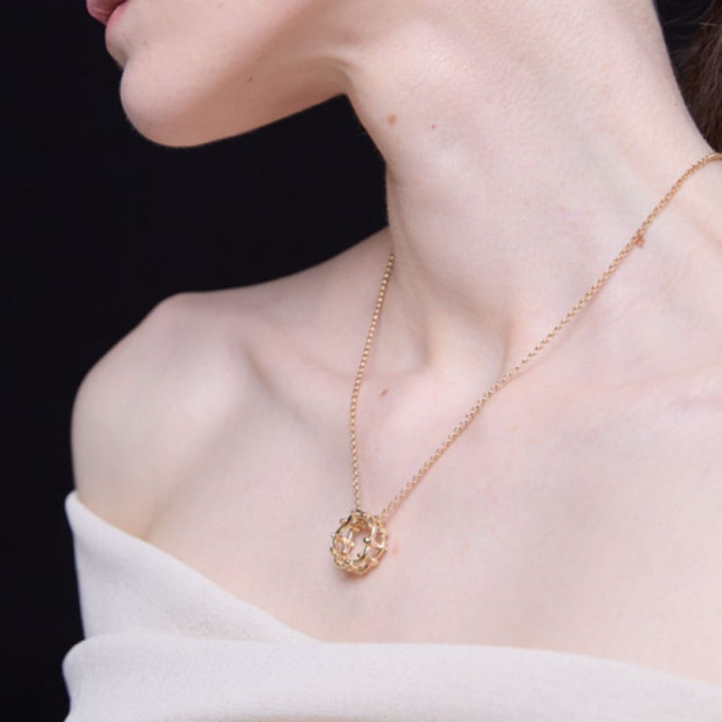 

BONAFIDE JEWELRY Multi Hash Tag Large Necklace (Gold) Yellow Gold