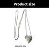 Trendig Lång Kedja Axelväska Kärlekshjärta Formad Hänge Halsband Justerbar Längd Choker Smycken för Modeälskare