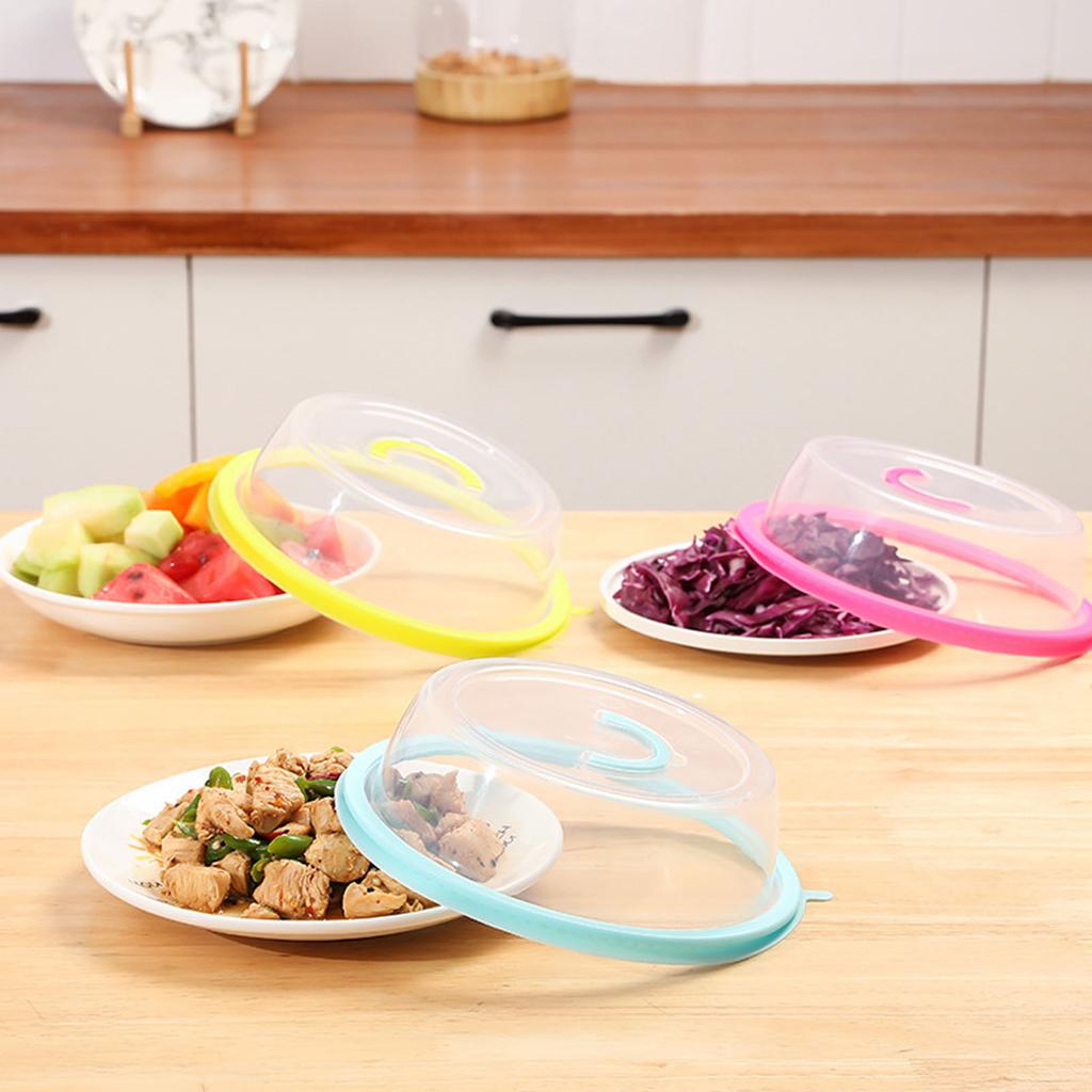 Microwave Heating Sealing Cover Transparent PP Stackable Temperature Keeping Plate Serving Cover