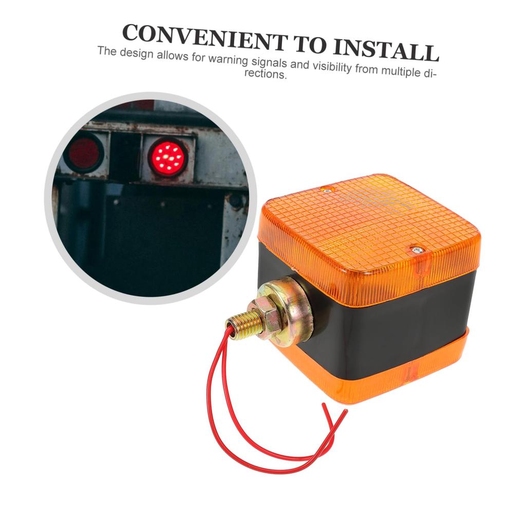Outanaya Forklift Turn Signal Light for Side Marker Industrial Vehicles High Brightness Multi-Directional Visibility Warning Light