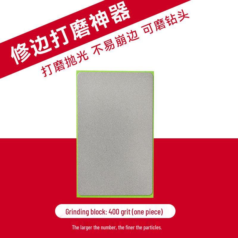 Fliesen Anfas- & Polierpad: Karborund Handschleifscheibe