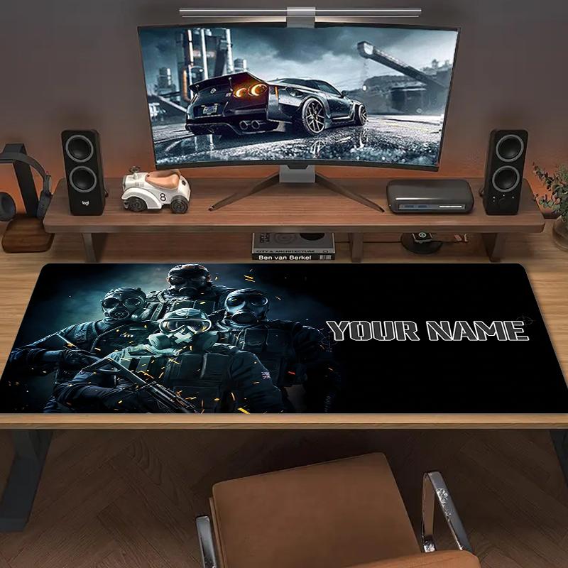 Custom Name Tom Clancy Mouse Pad Large Gaming Table Cushion Non-slip Laptop Tablet Big Mousepad XXL Mat Mini PC Playmat With Lock edge_XIA