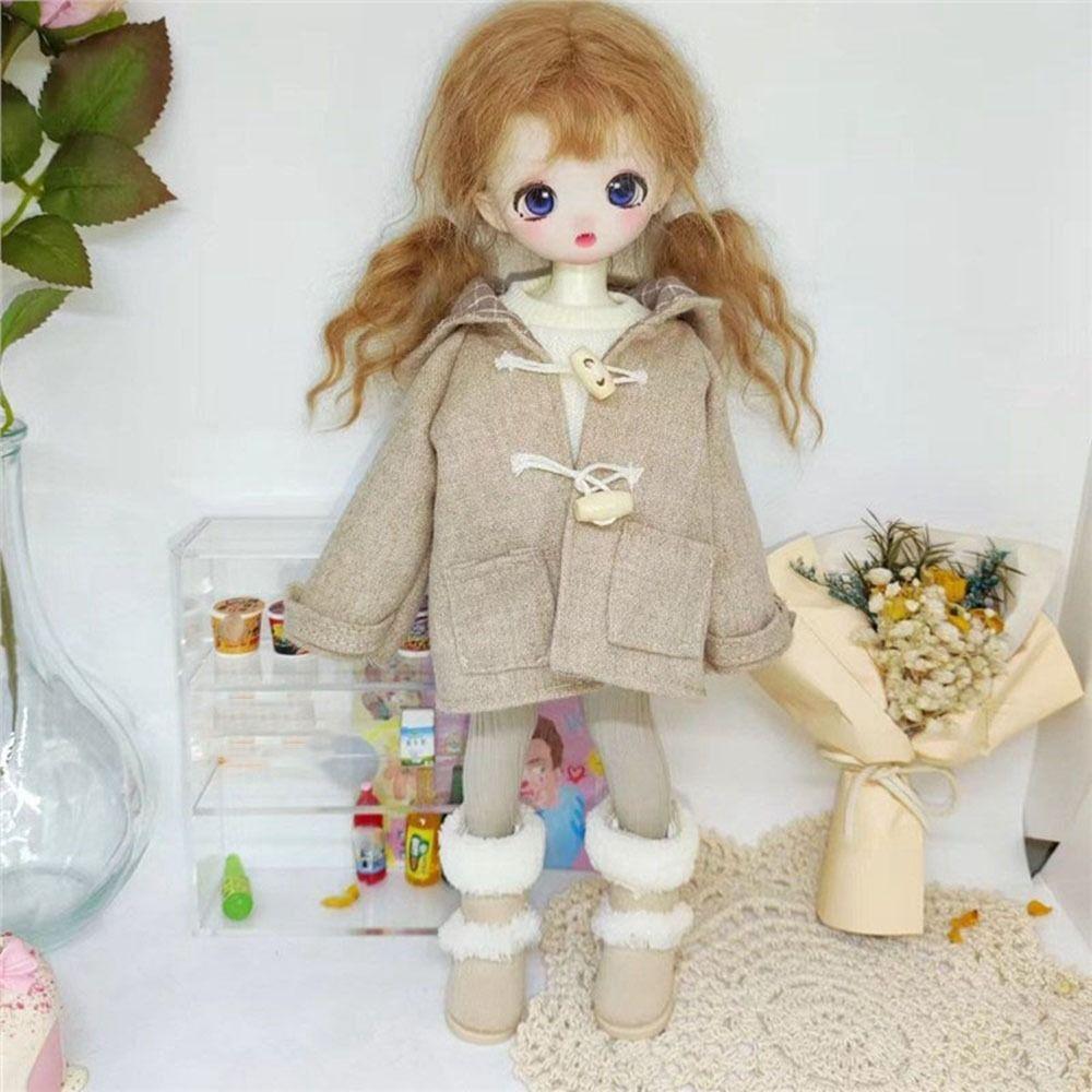 Casual Wear Doll Winter Overcoat Multi-Colors Woolen Outwear for 1/6 BJD 30cm Dolls DIY Toys