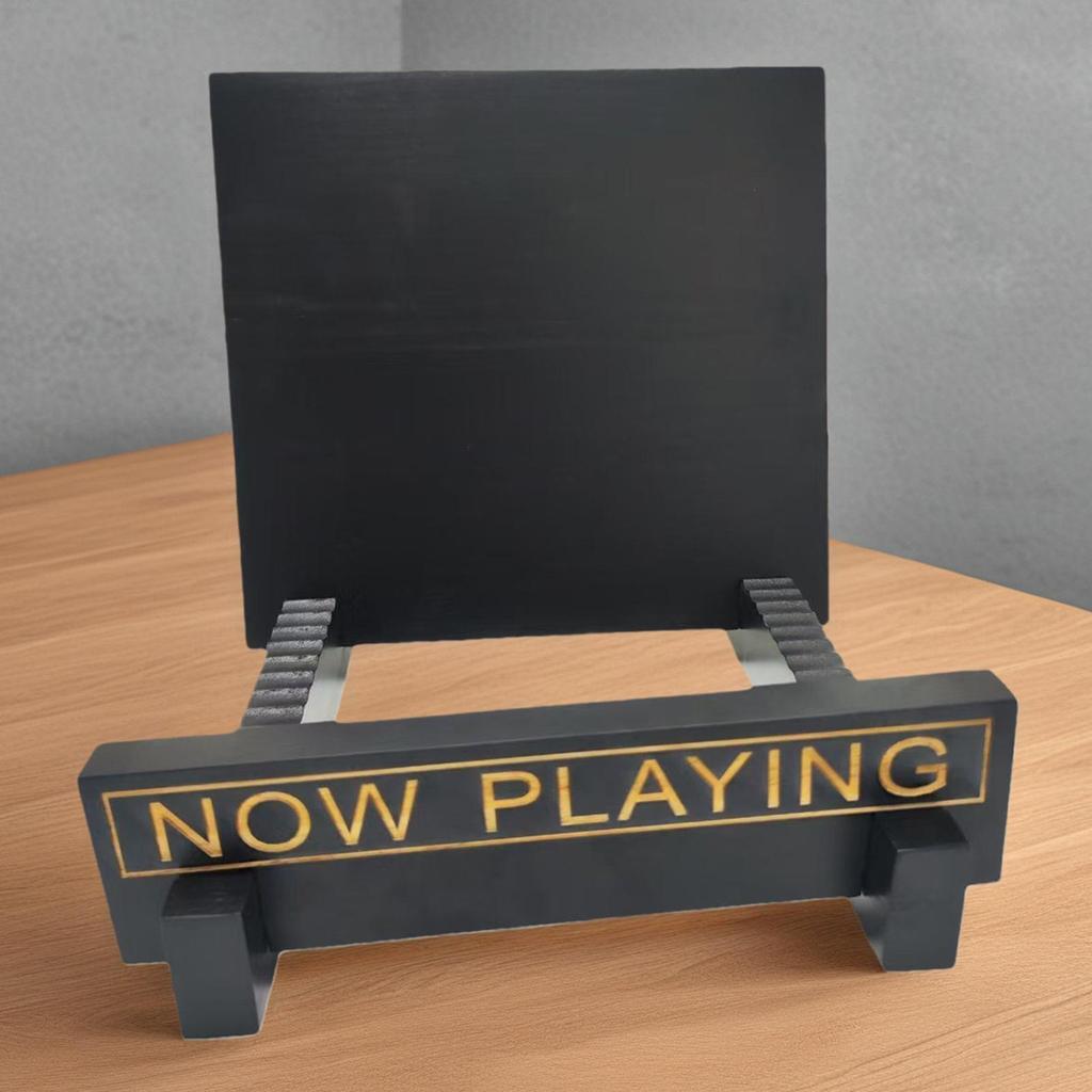 Record Storage Wooden Record Organizer Shelves Large Display for Kitchen Room Table Counter Bathroom Dorm Desk Office Living