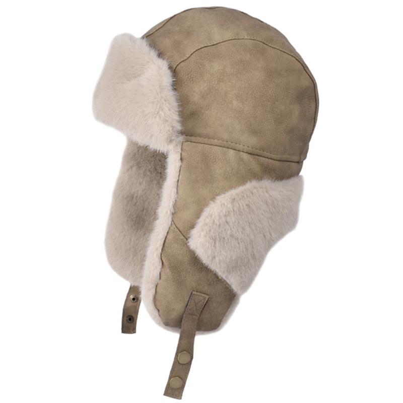 Women's Trapper Hat with Earflaps Winter Warm Thicken Fleece Lining Ear Flaps Hat Thermal Windproof Hunting Cycling Hat