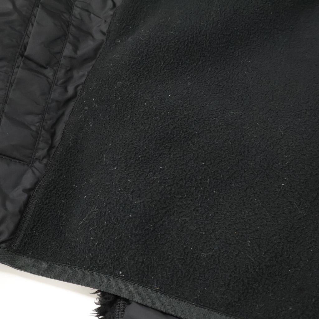 MONCLER ZIP UP CARDIGAN Reversible Boa x Fleece Zip-Up Jacket M blackUsed