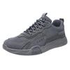 Men's Versatile Leather Lace-up Casual Sneakers - Breathable, Comfortable, Non-slip for Spring & Autumn 2025