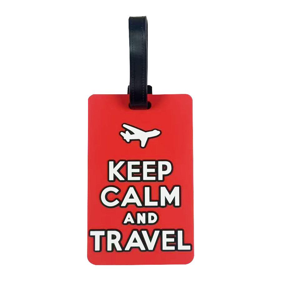 Popular Eco-friendly PVC Cartoon Luggage Tag for Suitcases and Boarding Passes