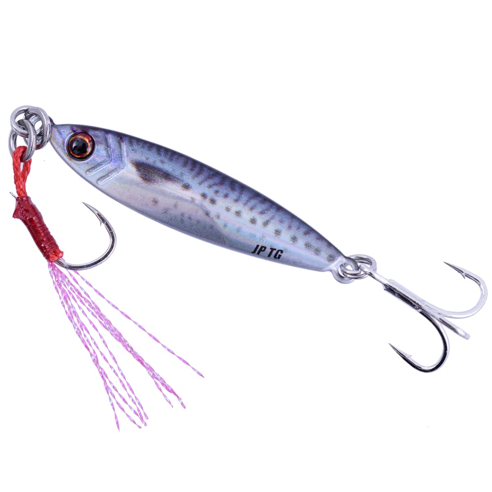 Major Craft Metal Jigpara Live Bait Live Horse Lure Jig, Tungsten, Color, JPTG-24#82, Mackerel, 24g, #82