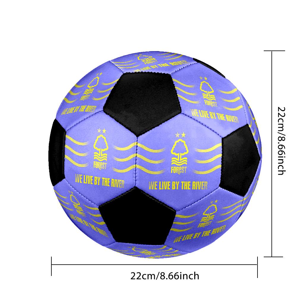 Nottingham Forest F.C Soccer Ball Colorful All Ages Machine Stitched PVC Competition Ready Durable High-Bounce.SIZE5