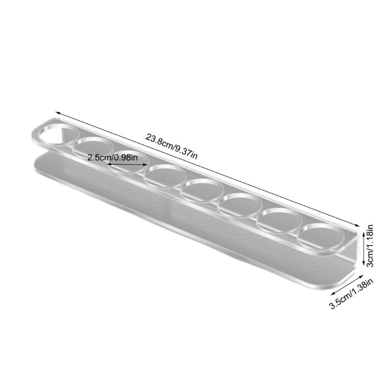 Transparency Multi Purpose Holder With 8 Compartments Storage Rack for Small Bottles Perfumes And Kitchen Spices