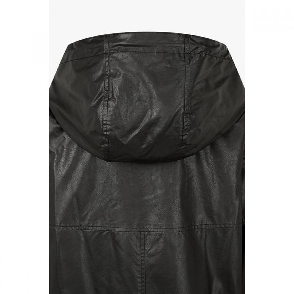 Studio Tomboy Synthetic Leather Hood Jacket 9176161972