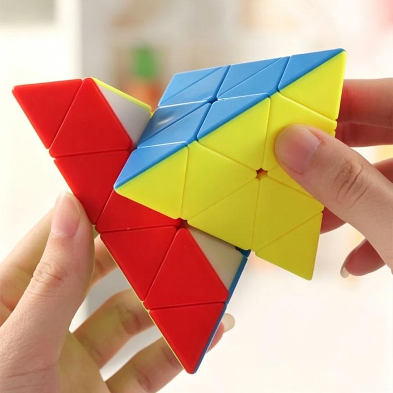 Speed Cube Pyramid Triangle 4x4x4 Educational Toys For Kids & Adults Brain Teaser Puzzles IQ Logic Game Cubo Magico Best Gifts
