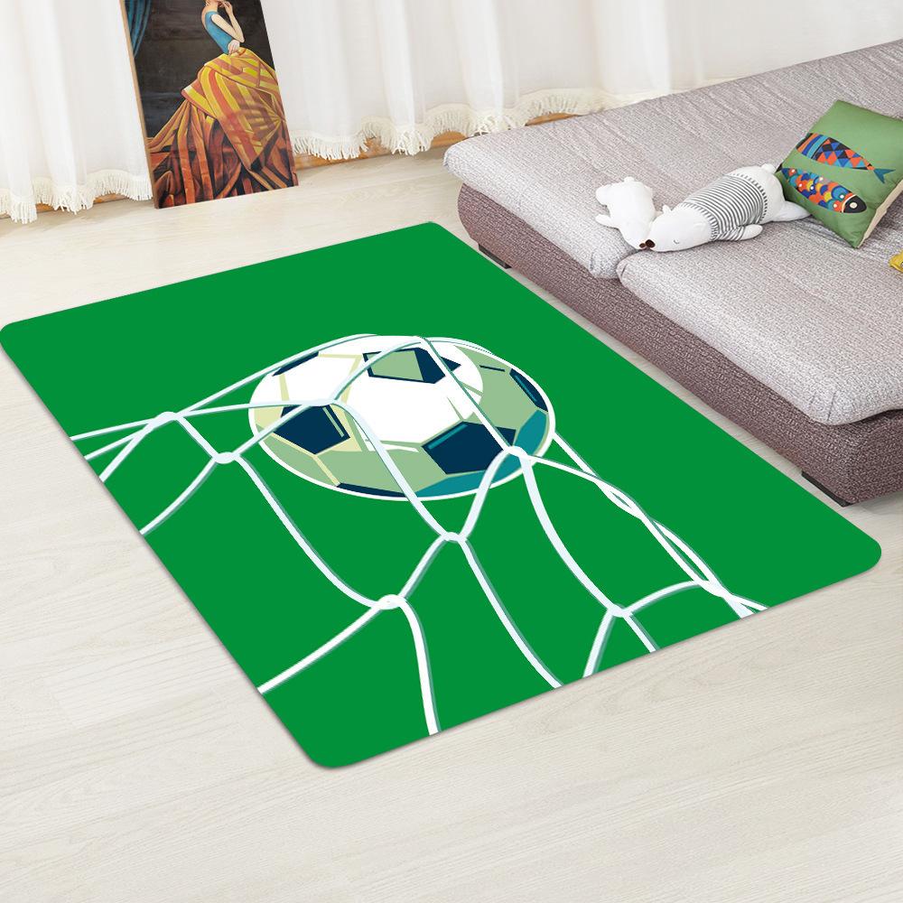 3D Football Field Carpet Living Room Carpet Kids Play Area Rug Kitchen Bedroom Boys Room Floor Mat Corridor Door Mat Decoration