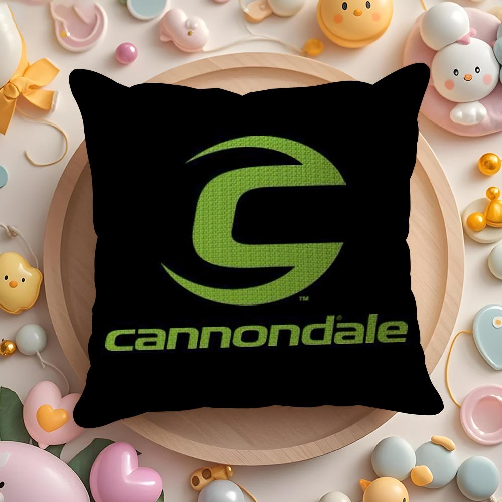Brand C-C-Cannondaless Cushion Cover Linen Organic Fabric Double-Sided Printing Breathable Pillow Case Sofa Home Decor Gift