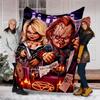 1pc Chucky1 Theme Blanket - Digital Print, Polyester, Cozy for All Seasons, Perfect for Outdoor, Camping, and Travel