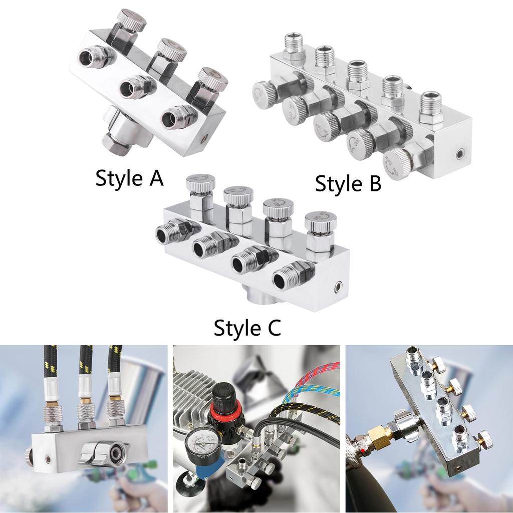 Airbrush Adaptor Professional Air Brush Painting Fitting Repair Tool Adjustment Splitter Airbrush Hose Portable Accessories