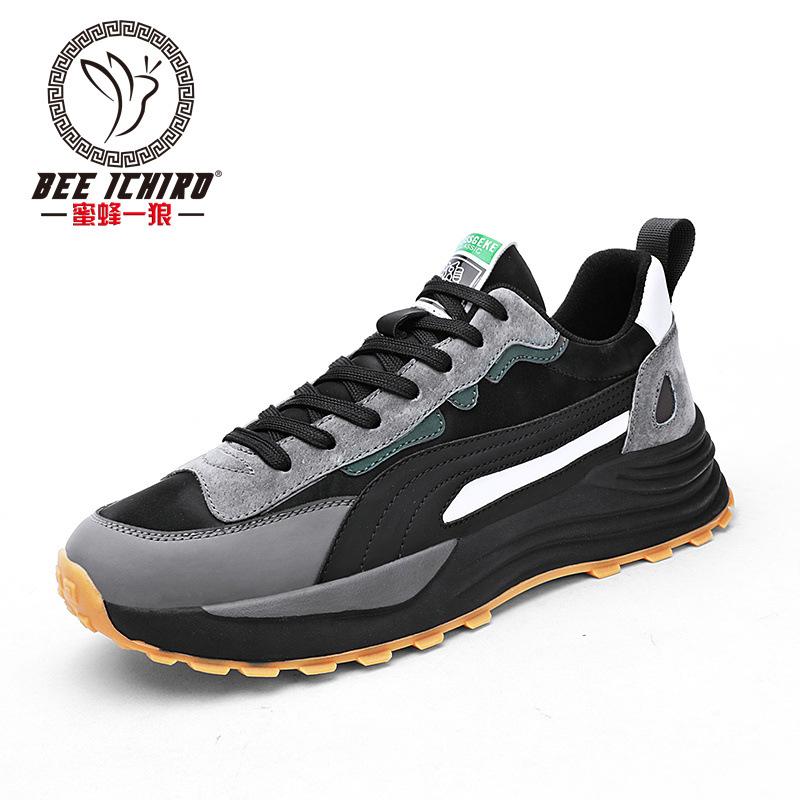 Spring and Autumn Versatile Leather Retro Men's Shoes Casual Trend Leather Shoes Sports Shoes