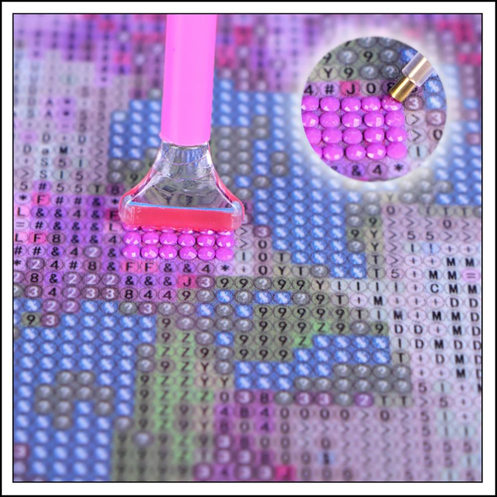 Koupit Full square round diamond painting DIY cross stitch Purple ...