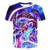 Children's Dragon Ball Series 3D Digital Printed Boys' Casual and Comfortable Round Neck Short Sleeved T-shirt