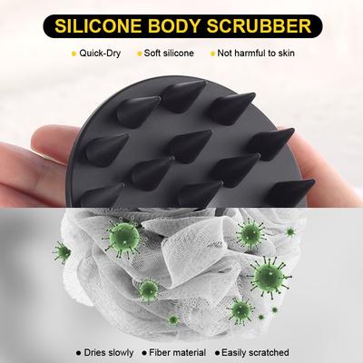 Silicone Bath Shampoo Brush Men's Deep Cleansing Scalp Shampoo Brush Bath Brush