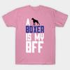T Shirt Women A Boxer Is My Bff Harajuku Print Kawaii Tshirt Summer Short Sleeve Female T-Shirt Top Tee