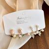 Amber Coffee French Retro Luxury Earrings - Women's Elegant Studs with Niche Design