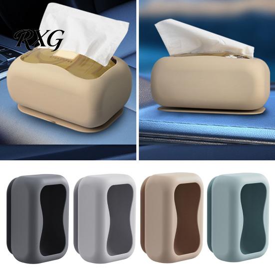 Platzsparende Taschentuchbox Saugbecher-Box, Wandmontierter Wasserdichter Silikonhalter, Moderner Robuster Spender Stil Einfarbiger Spender, für