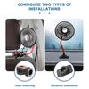 Multidirection 360° Car Back Seat Fan 3-speed Wind Adjustment USB Auto Cooling Fans 5 Fan Blades for Summer Car Accessories
