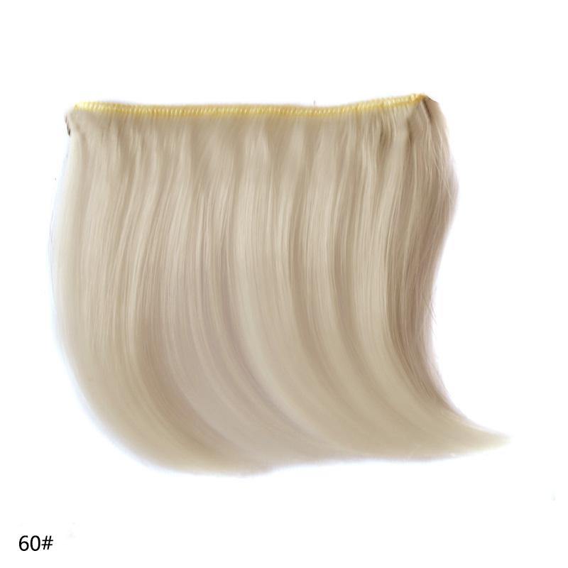 Hair Bangs 2Clips Clip-in Synthetic Hair Extension Rainbow Colorful Frontal Fake Fringe Hairpiece Instant Creative Hairstyle