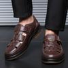 First Layer Cowhide Hollow Leather Shoes Men's Genuine Leather Sandals Men's Breathable Hole Shoes Non-slip Casual Men's Shoes