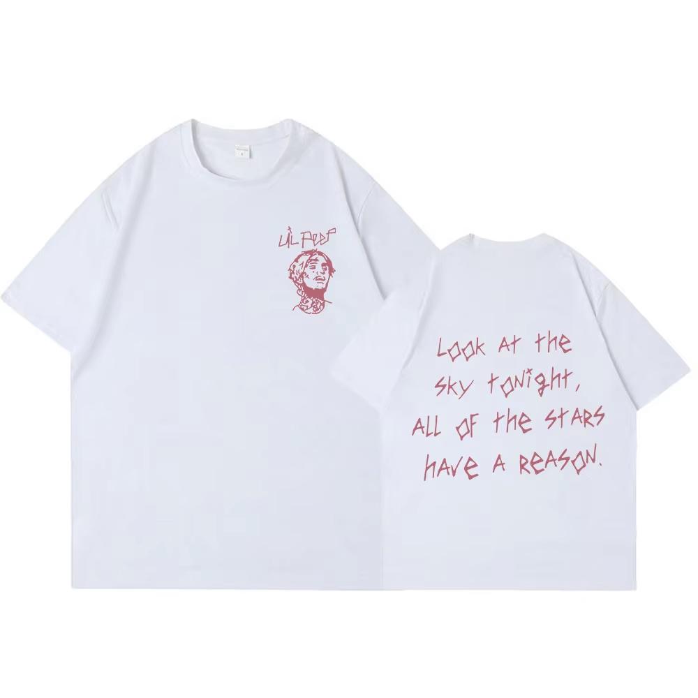 Rapper Lil Peep Tour Concert Graphic T Shirt Unisexs Unisex Fashion Hip Hop Short Sleeve Tshirt Oversized Unisex Cotton Breathable