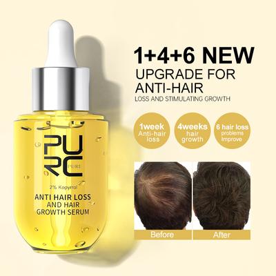 PURC Ginger Hair Líquido nutritivo Ginger King Líquido nutritivo reparador y nutritivo para el cabello Aceite esencial para el cabello denso