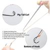 2Pcs Stainless Steel Fish Hook Extractor Remover Disgorgers with Handlebar for Fish