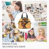African American Black Girl Pattern Insulated Lunch Bag Reusable Thermal Lunch Box with Shoulder Strap for Work Picnic Beach