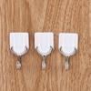 6PCS Strong Adhesive Hook Wall Door Sticky Hanger Holder Kitchen Bathroom White