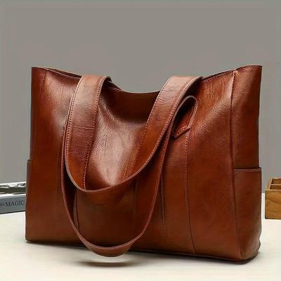 Borsa a tracolla vegana retrò, borsa casual da donna per i pendolari