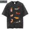 Funny Dachshund Dog Graphic T Shirt Women Pure Cotton Cute Sausage Dog Print Tee Summer Retro Aesthetic Harajuku Fashion Top