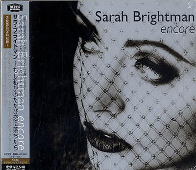 CD BRIGHTMAN SARAH  Encore UCCL1036 Decca Broadway 2002 Japan ObiClassical Used