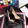 Damen Spitze Zehen Stiletto Absatz Sandalen Glänzend Schlank Party Hochzeit Bankett Schuhe Große Größen Sexy Elegant Hohe Absätze