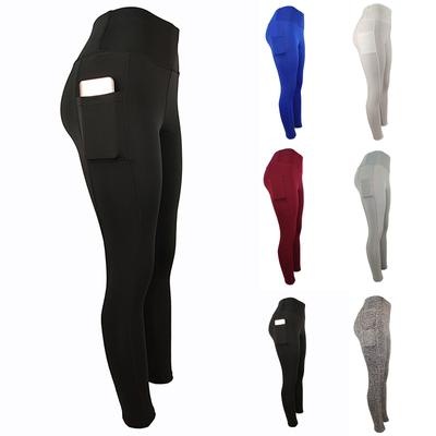 Women Stretch Yoga Leggings Fitness Running Gym Sports Pockets Active Pants