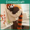 Raccoon Brown Plush Toys Animal Stuffed Dolls Cartoon Decoration Kids Gifts