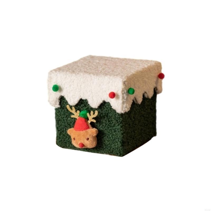 Handmade DIY Christmas Gift Box Recyclable Cardstock Lambswool Festival Decoration Storage HX6C