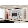 White Rose 3d Wallpaper Rose Photo Relief Wallpaper Modern Minimalist Living Room Bedroom Background Wall Murals