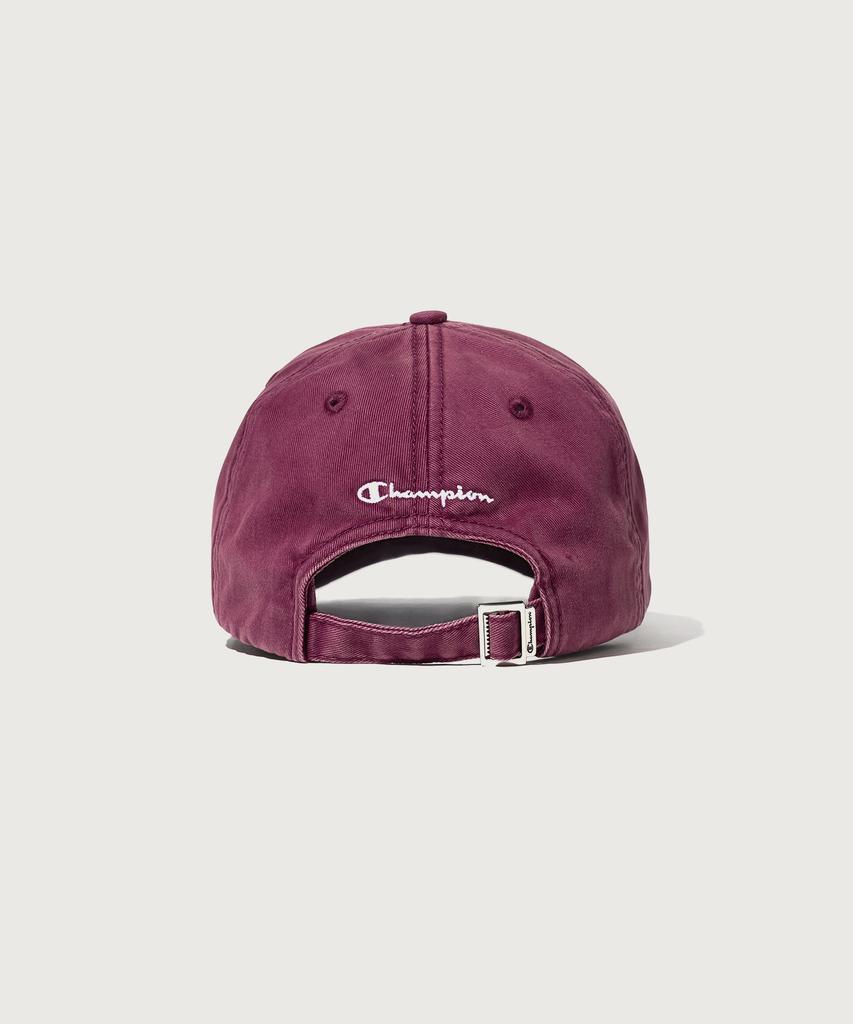 CHAMPION Big C Logo Washed Ball Cap Burgundy