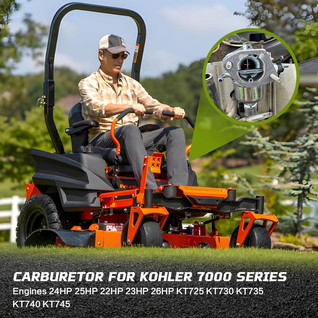 Carburetor for Kohler 7000 Series Engines 24HP 22HP 26HP 23HP 25HP KT725 KT730 KT735 KT740 KT745 1685321-S 3285361S 3285347S with Gaskets