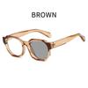 Luxury Design Photochromic Reading Glasses Fashion Polygon High Quality HD AntiBlue Light Color Cahnging Presbyopia  Eyeglasses