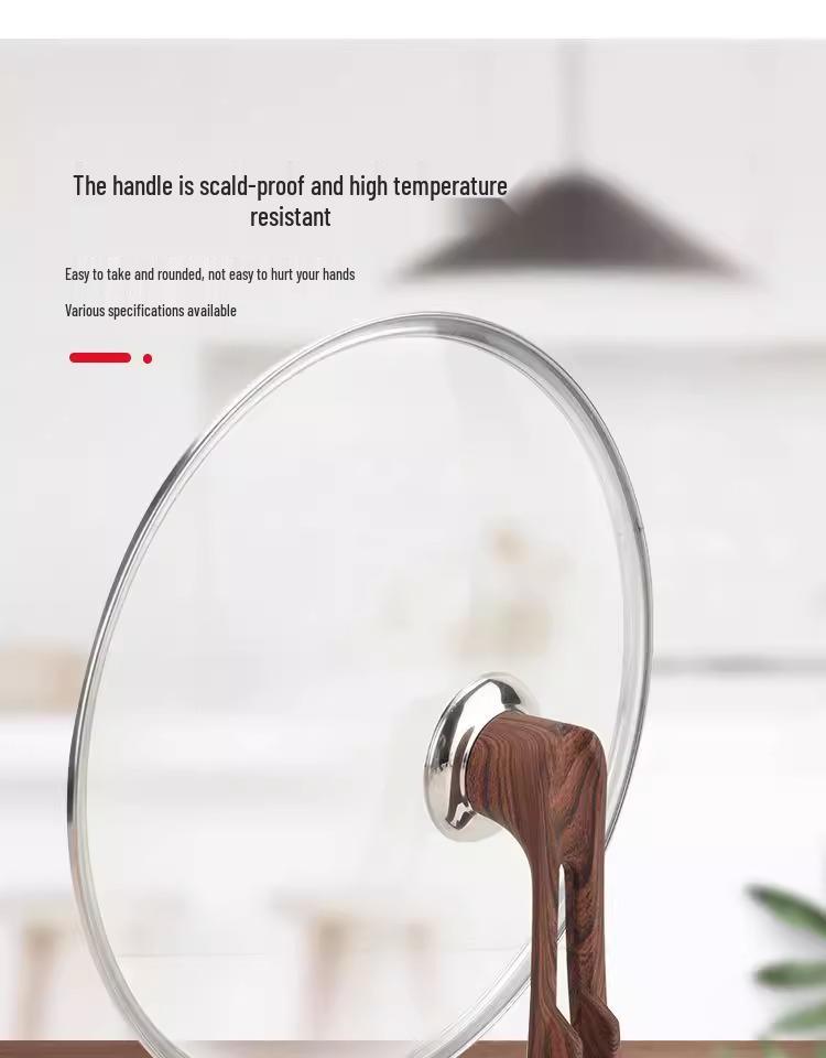 Universal Stand-up Pot Lid Handle & Utensil Holder - Anti-scald, Fits Spatula, Spoon, Wok Handles