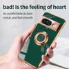 For Google Pixel 8 Case Precise Cutouts 6D Electroplating TPU Phone Cover with Ring Holder